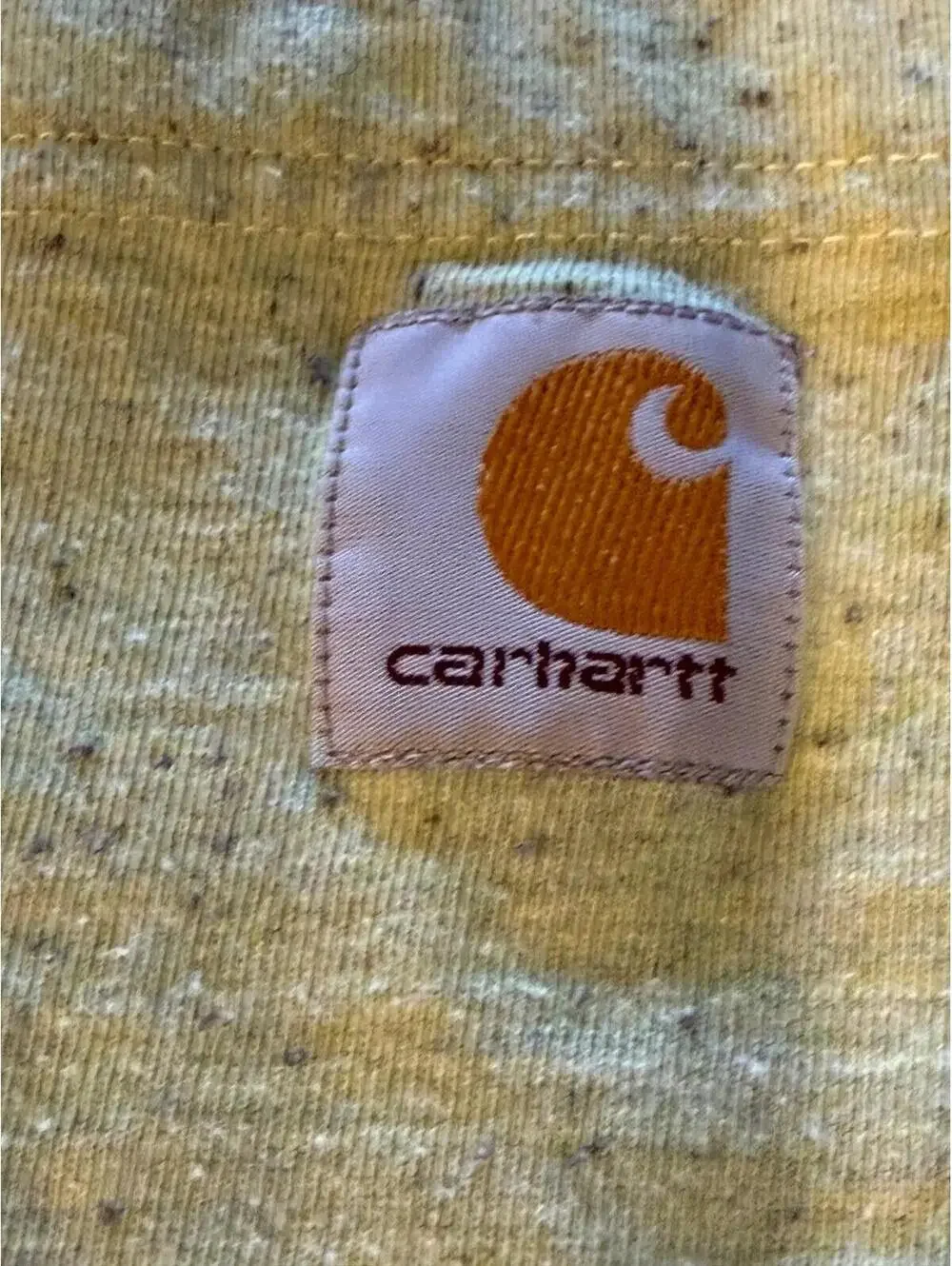 Carhartt T-Shirt Mens L Loose Fit Short Sleeve Pocket Logo Heather Green Casual